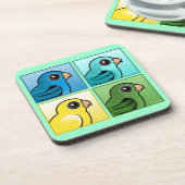 Vier kleurenlijnen onderzetter (Linkerzijde)