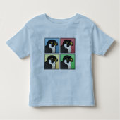 Vier kleurenperegrine kinder shirts (Voorkant)