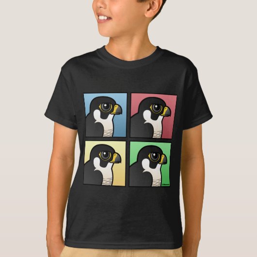 Vier kleurenperegrine t-shirt (Voorkant)