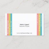 Vier kleurenset Nail Poolse Nail Spa-Visitekaartje Visitekaartje (Achterkant)