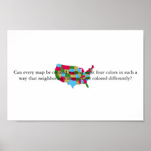 Vier kleurentheorieën poster