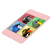 Vier kleurenwaarschuwingen magneet (Linkerzijde)