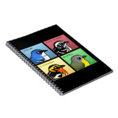 Vier kleurenwaarschuwingen notitieboek (Rechterzijde)