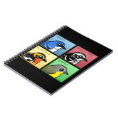 Vier kleurenwaarschuwingen notitieboek (Linkerzijde)