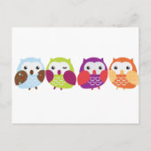 Vier kleurrijke eigenaars briefkaart (Voorkant)