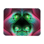 Vier kleurrijke ogen Abstract Magneet (Horizontaal)