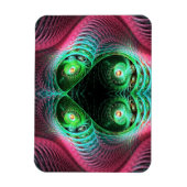 Vier kleurrijke ogen Abstract Magneet (Verticaal)