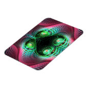 Vier kleurrijke ogen Abstract Magneet (Linkerzijde)