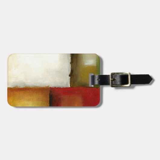 Vier kleurrijke rechthoeken van Chariklia Zarris Bagagelabel (Voorkant horizontaal)