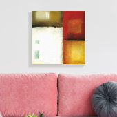 Vier kleurrijke rechthoeken van Chariklia Zarris Canvas Afdruk (Insitu (Woonkamer))
