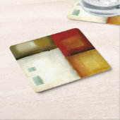 Vier kleurrijke rechthoeken van Chariklia Zarris Kartonnen Onderzetters (Schuin)