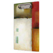 Vier kleurrijke rechthoeken van Chariklia Zarris Klembord (Links)