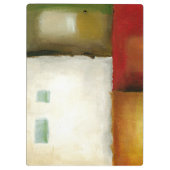 Vier kleurrijke rechthoeken van Chariklia Zarris Klembord (Achterkant)