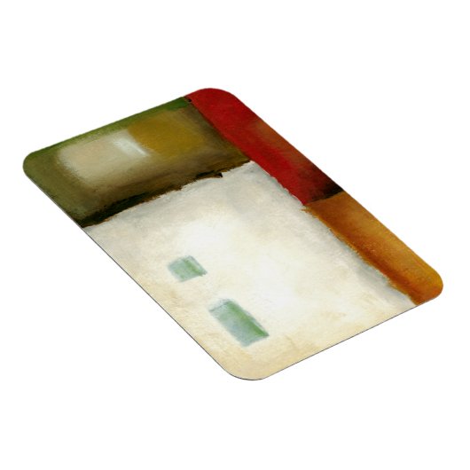 Vier kleurrijke rechthoeken van Chariklia Zarris Magneet (Rechterzijde)