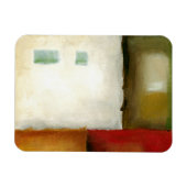 Vier kleurrijke rechthoeken van Chariklia Zarris Magneet (Horizontaal)