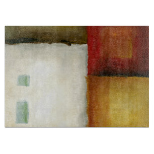 Vier kleurrijke rechthoeken van Chariklia Zarris Snijplank