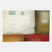 Vier kleurrijke rechthoeken van Chariklia Zarris Theedoek (Horizontaal)