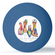 Vier kleurrijke whimsical-vogels