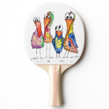 Vier kleurrijke whimsical-vogels