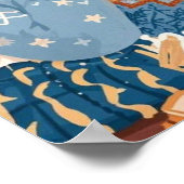 Vier knusse nachten gebreide deken poster (Hoek)