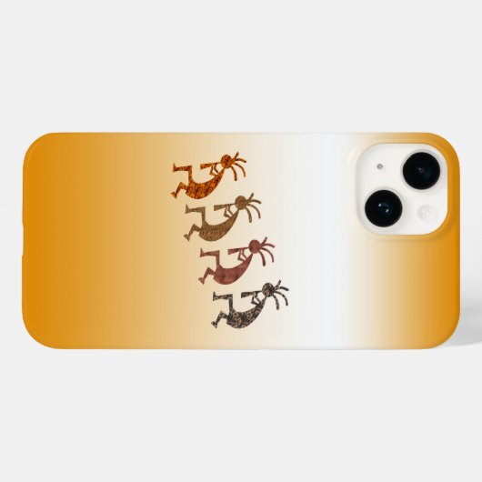 Vier Kokopelli Case-Mate iPhone Case (Achterkant (horizontaal))