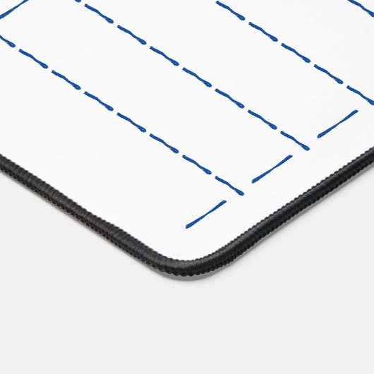 Vier kolommen door zeven rijen sorteerbalie matten (Hoek)