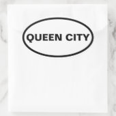 VIER "KONINGSTAD" OVALE STICKER (Tas)