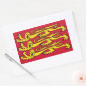 VIER Koninklijke Banier van Engeland Rechthoekige Sticker (Envelop)