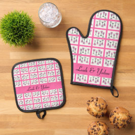 Vier kopjes wijn voor Pesach Ovenwant & Pannenlap Set