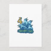 Vier koudvogels briefkaart (Voorkant)