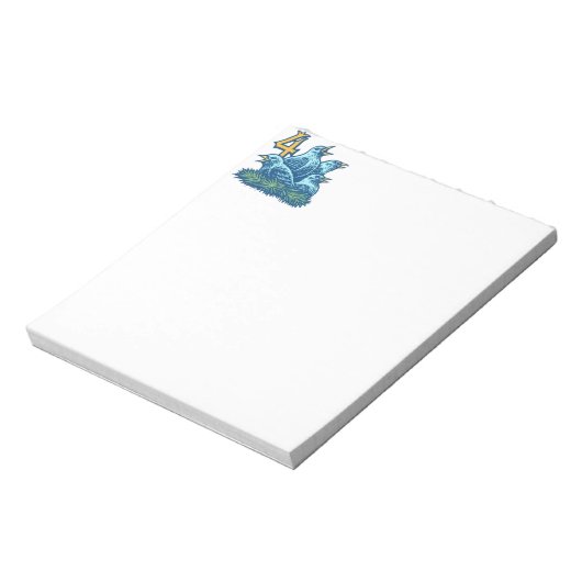 Vier koudvogels notitieblok (Linkerzijde)