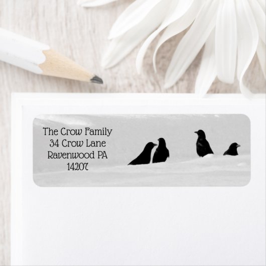 Vier kraaien etiket (Insitu)