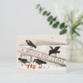 Vier Kroes maken kerstmis af Briefkaart (Staand voorkant)