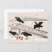 Vier Kroes maken kerstmis af Briefkaart (Voorkant / Achterkant)