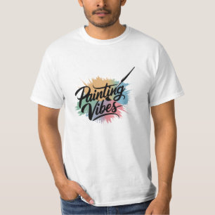 Vier kunst met unieke schilder Design T-shirt