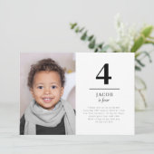 Vier Landscape Foto Uitnodiging (Staand voorkant)