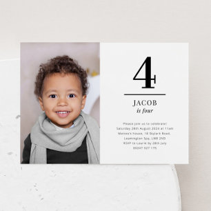 Vier Landscape Foto Uitnodiging