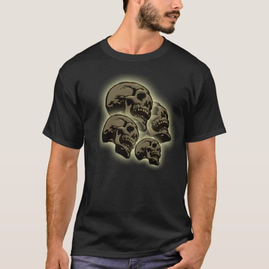 Vier Laughing Skulls T-shirt (Voorkant)