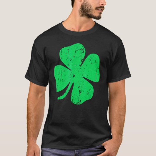 Vier Leaf C  Saint Patrick Day T-shirt (Voorkant)