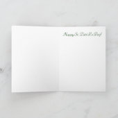 Vier Leaf Clover betekenend: Hoop, Faith, Love, Lu Kaart (Binnen)