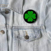 Vier Leaf Clover-Button Ronde Button 5,7 Cm (In situ)