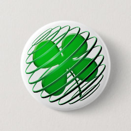 Vier Leaf Clover-Button Ronde Button 5,7 Cm