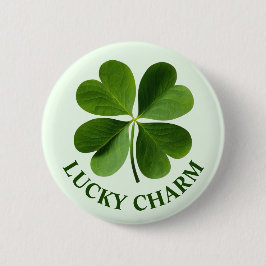 Vier Leaf Clover-Button Ronde Button 5,7 Cm