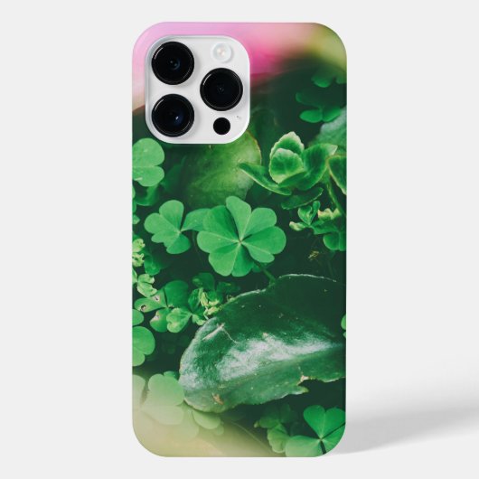Vier Leaf Clover Charm iPhone Hoesje (Achterkant)
