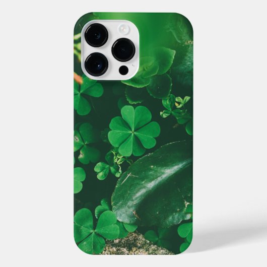 Vier Leaf Clover Charm iPhone Hoesje (Achterkant)