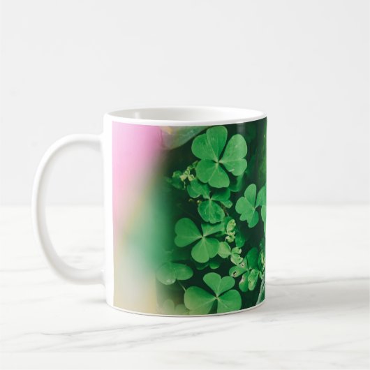 Vier Leaf Clover Charm Koffiemok (Links)