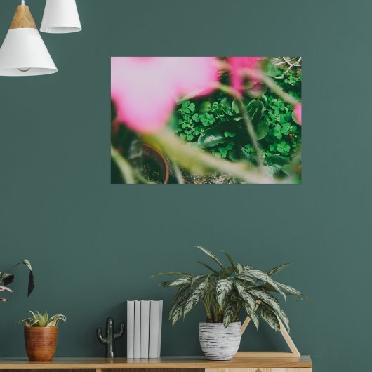 Vier Leaf Clover Charm Poster (Woonkamer 1)