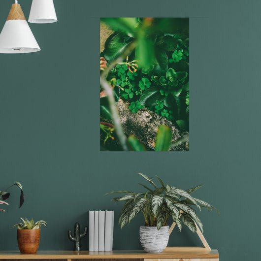 Vier Leaf Clover Charm Poster (Woonkamer 1)