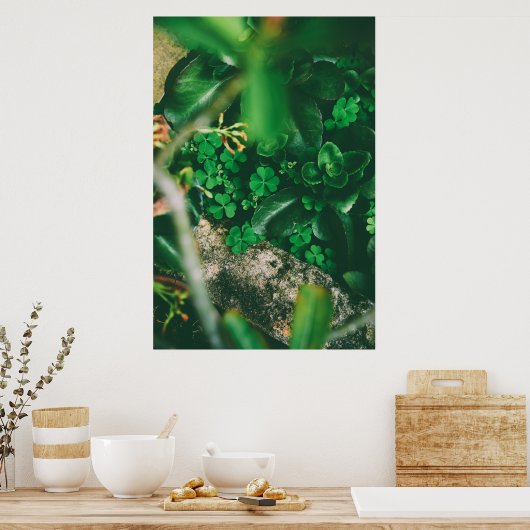 Vier Leaf Clover Charm Poster (Keuken)