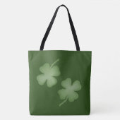 Vier Leaf Clover Green Bag Tote Bag (Voorkant)